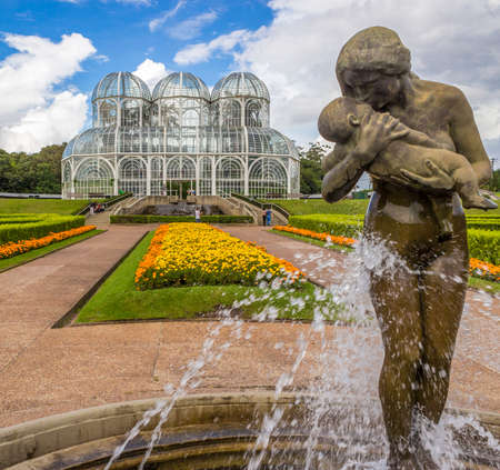 Curitiba Botanic Garden in Curitiba, Parana, Brazil.のeditorial素材