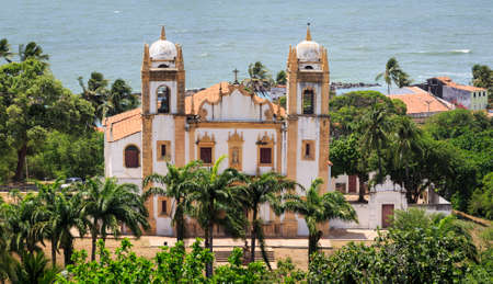 The colonial architecture of Olinda in Pernambuco, Brazil.の写真素材