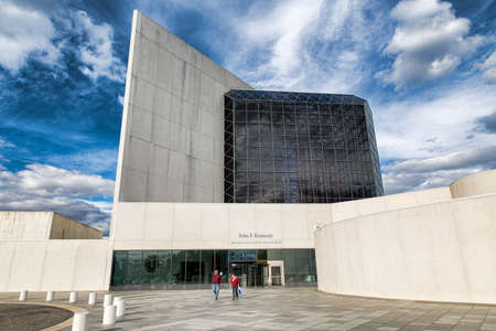 JFK Library and Museum in Boston, Massachusetts, USA.のeditorial素材