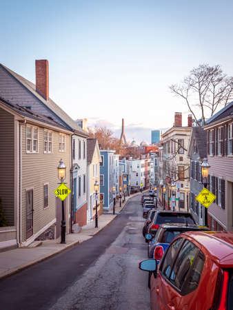 View of Boston in Massachusetts, USA.のeditorial素材