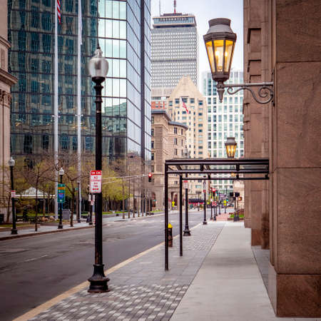 Panoramic view of Boston in Massachusetts, USA.の写真素材