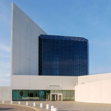 JFK Library and Museum in Boston, Massachusetts, USA.のeditorial素材