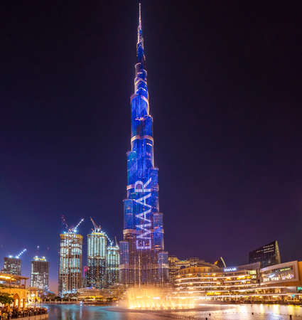 The iconic architecture of Dubai in the United Arab Emirates.のeditorial素材