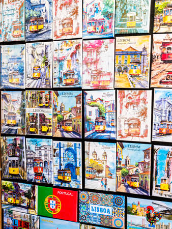 Art and craft from Lisbon in Portugal.のeditorial素材