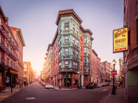 The North End of Boston in Massachusetts, USA.のeditorial素材
