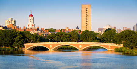 The iconic Harvard University in Cambridge, Massachusetts, USA.のeditorial素材