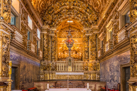 Convento de Sao Francisco church in Salvador, Bahia, Brazil.のeditorial素材