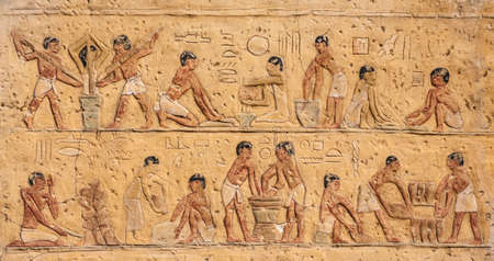 Decorated wall in Cairo, Egypt.のeditorial素材