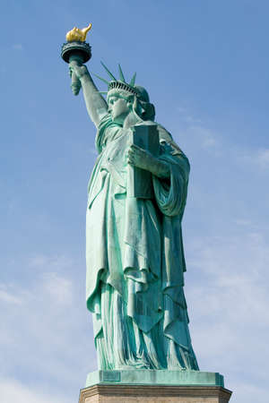 The iconic Statue of Liberty in New York city, USA.