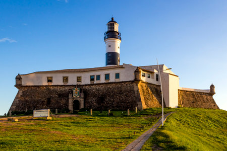 A light house in Salvador, Bahia, Brazil.の写真素材