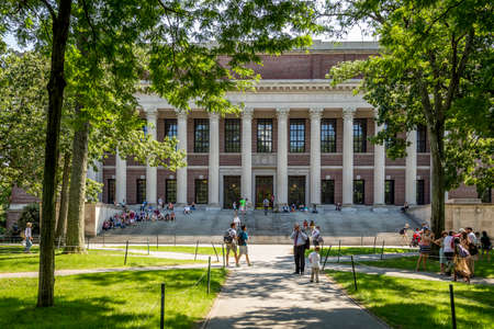 The Harvard University in Cambridge, Massachusetts, USA.のeditorial素材