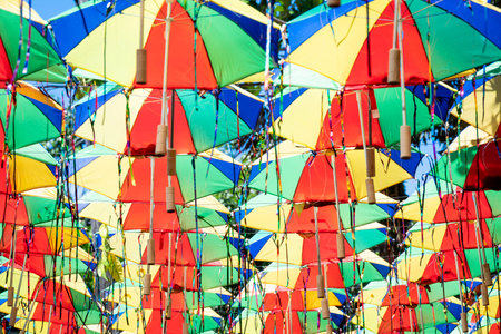 Brazilian Carnival Festival Decoration made in Olinda, Pernambuco, Brazil.の写真素材