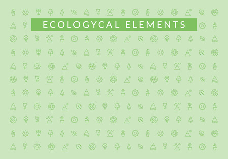 Ecological elementsのイラスト素材