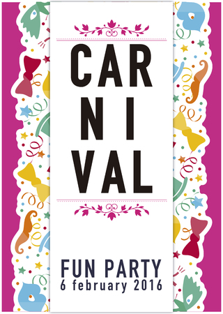 Carnival fun party poster.のイラスト素材