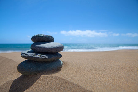 Pebbles  Stones On The Beachの写真素材