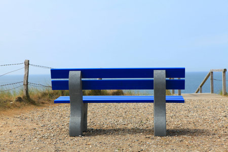 Blue Benchの写真素材
