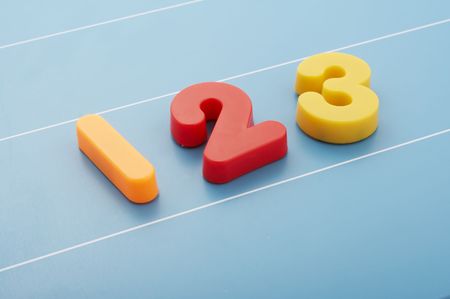 Numbers on the blackboardの写真素材