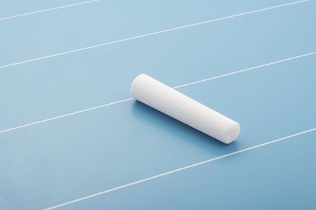 Chalk on blackboardの写真素材