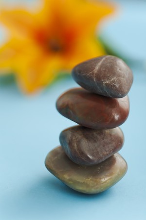 Pile of spa stones