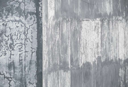Concrete wall pavement gray weathered texture dimensional with cornerの写真素材