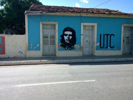Che Guevara graffiti mural in Havanaのeditorial素材