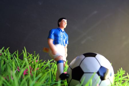 toy soccer playerの写真素材