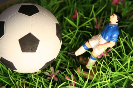 toy soccer playerの写真素材