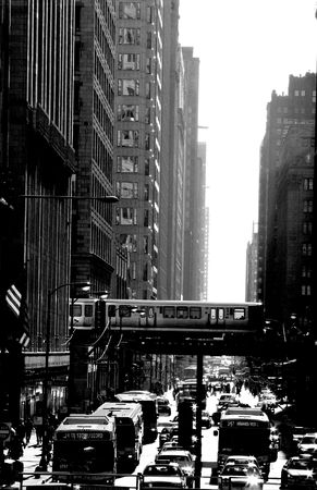 downtown trafficの写真素材