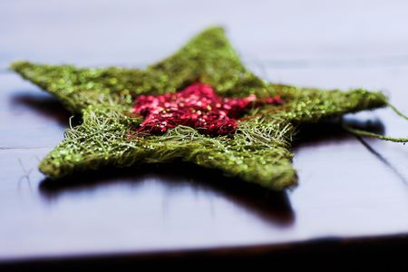 christmas ornament starの写真素材