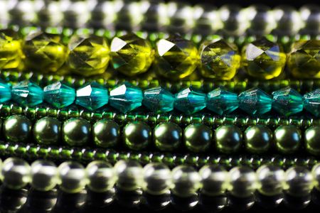 green beads backgroundの写真素材