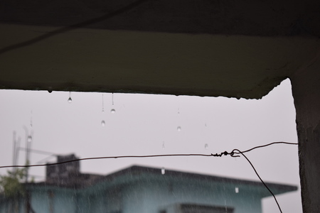 raining dropsの写真素材