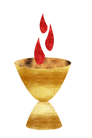 Chalice with blood dropsの写真素材