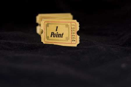 One color ticketの写真素材