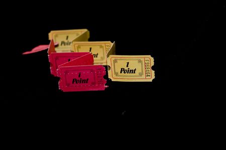 Two color entry ticketの写真素材