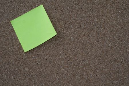 Post-it on the notice boardの写真素材