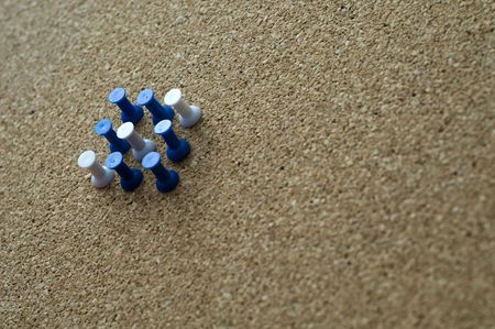 Colorful pins togetherの写真素材