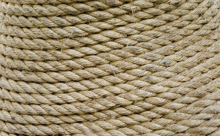 Textured spiral rope background use by generally equipment for heightの写真素材