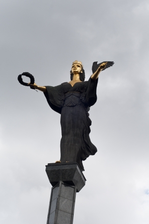 Sophia the Martyr statue in sofia Bulgariaの写真素材