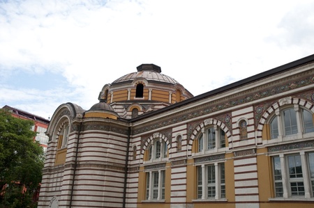 Old Public Bath hamam building center in sofia bulgariaの写真素材