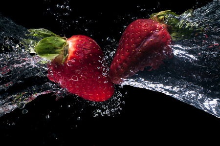 creative fresh strawberries meetingの写真素材