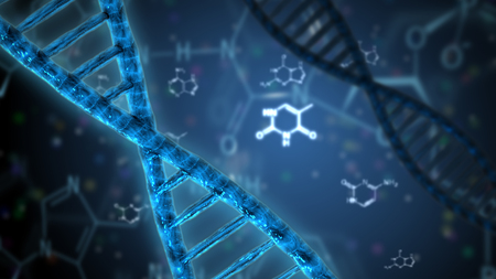 dna helix genetic science researchの写真素材