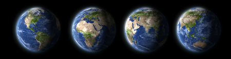 earth planet different viewの写真素材