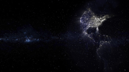 United states of America, USA abstract stars constellation galaxy backgroundの写真素材