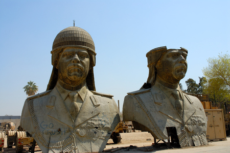 Palace heads of Saddam Hussainのeditorial素材