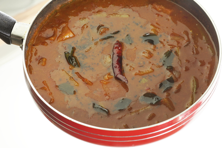 Sambar  Spicy Lentils from South India.の写真素材