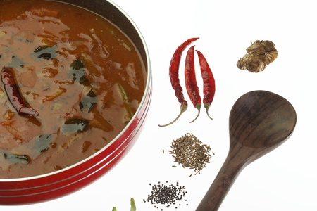 Sambar  Spicy Lentils from South India.の写真素材