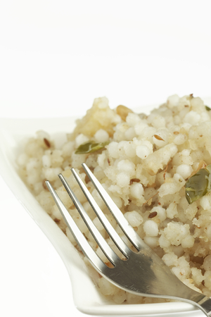 Fast food sago sabudana khichdi.の写真素材