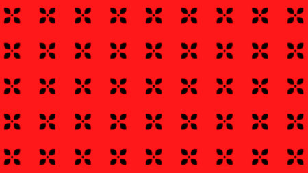 Abstract red geometric seamless pattern background. Abstract Stripes Kaleidoscope Loop. Fast Psychedelic Colorful Kaleidoscope VJ background. Disco Abstract Motion Background. Kaleidoscope effectの写真素材