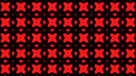 Abstract red geometric seamless pattern background. Abstract Stripes Kaleidoscope Loop. Fast...