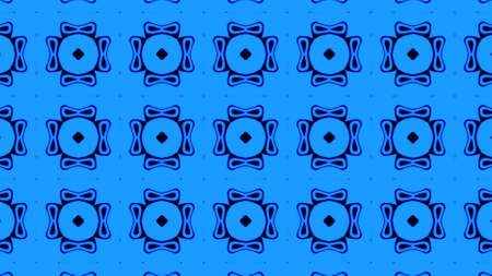 Abstract blue geometric seamless pattern background. Abstract Stripes Kaleidoscope. Psychedelic Colorful Kaleidoscope background. Disco Abstract Background. Kaleidoscope effectの写真素材